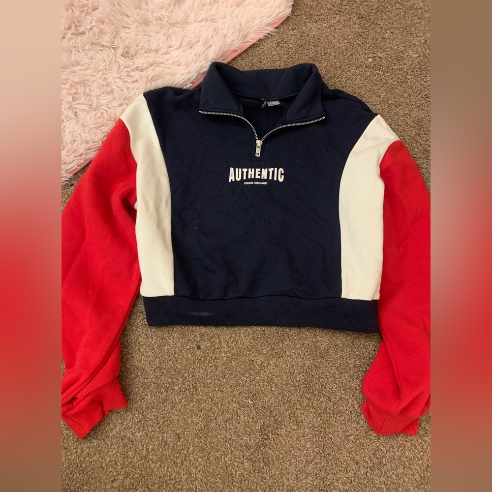 cropped quarter zip